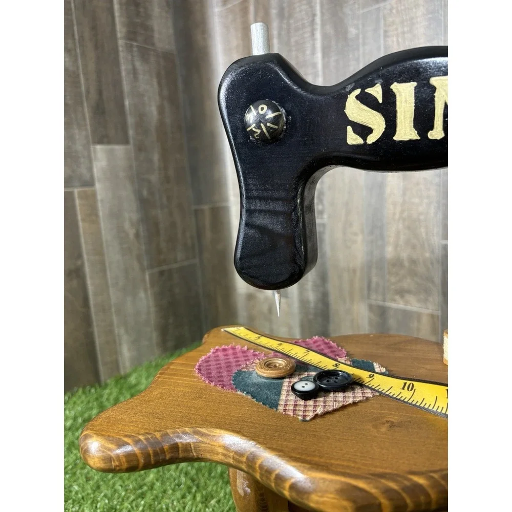 Vintage Wooden Singer Sewing Machine Display Table‎ Sewing Decor